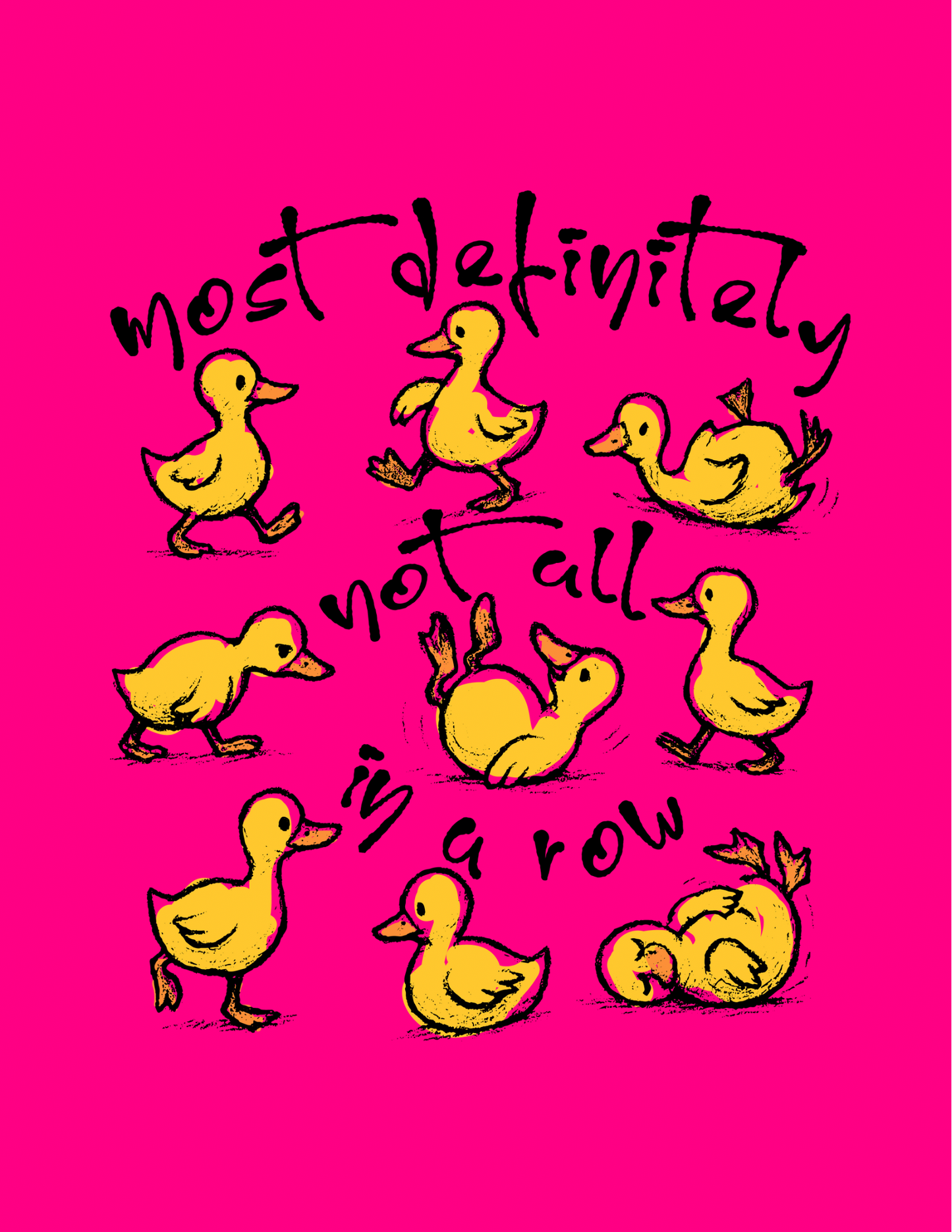 Ducks not in a row